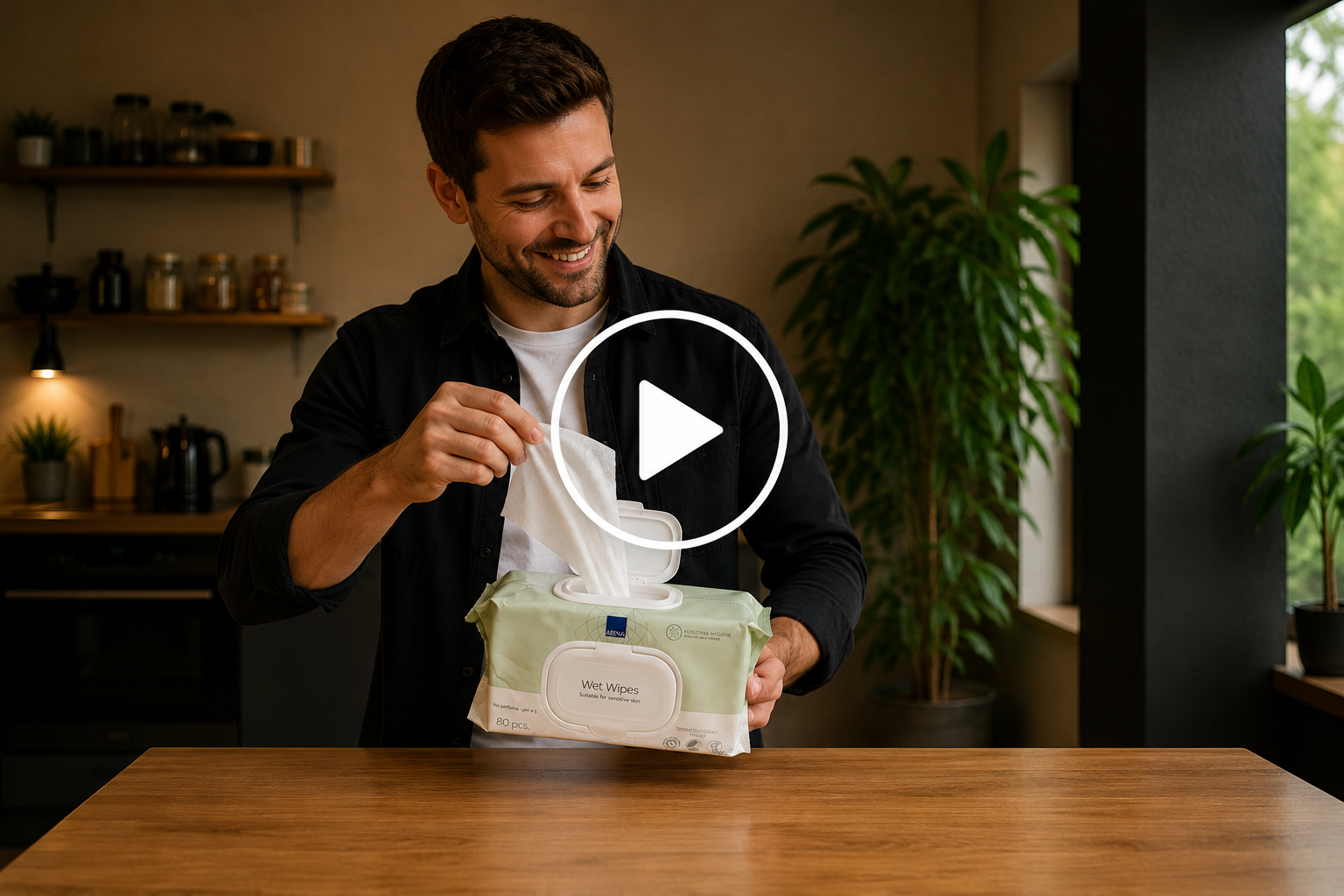 Guidevideo til vådservietter