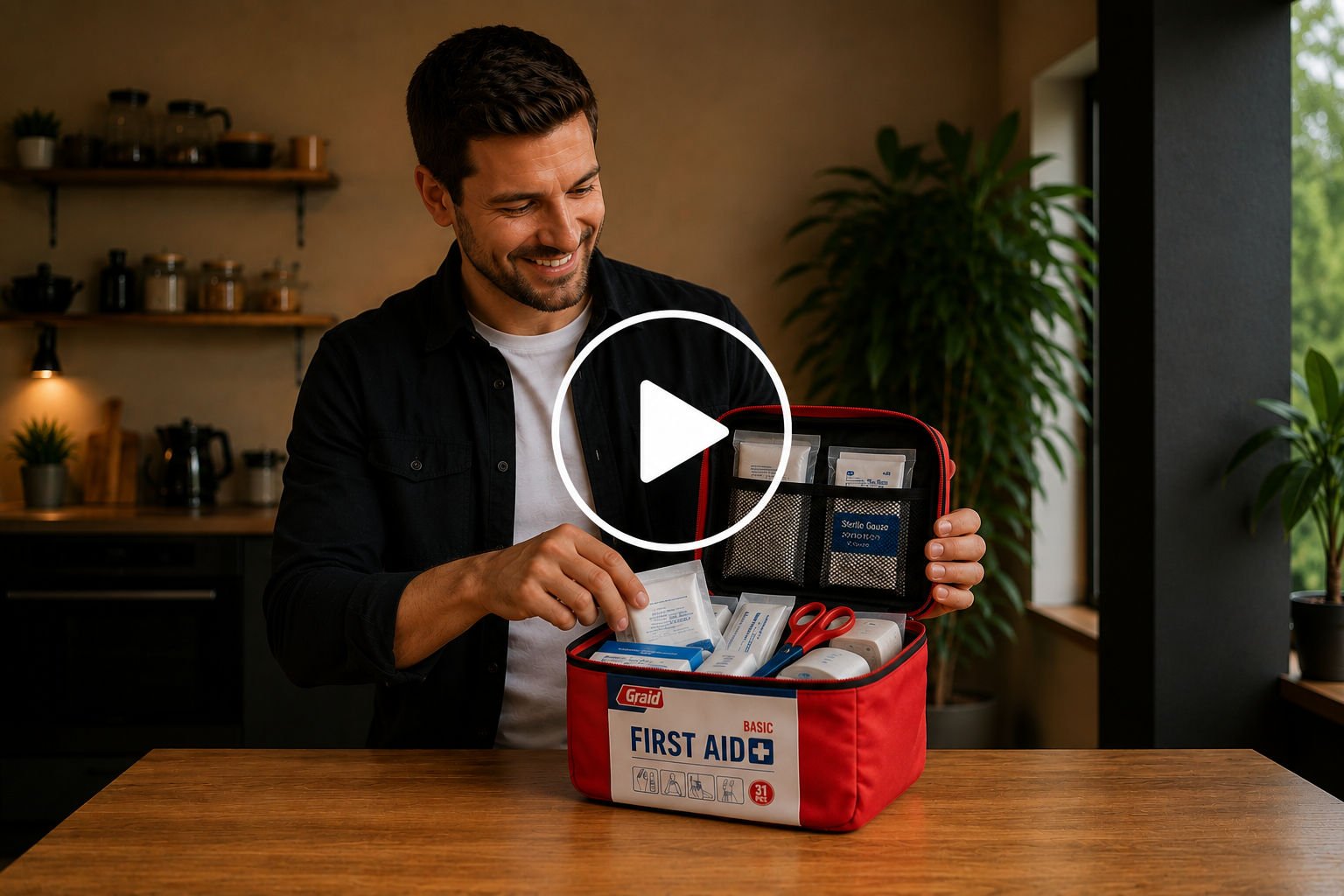 Guidevideo til Basis førstehjælpssæt